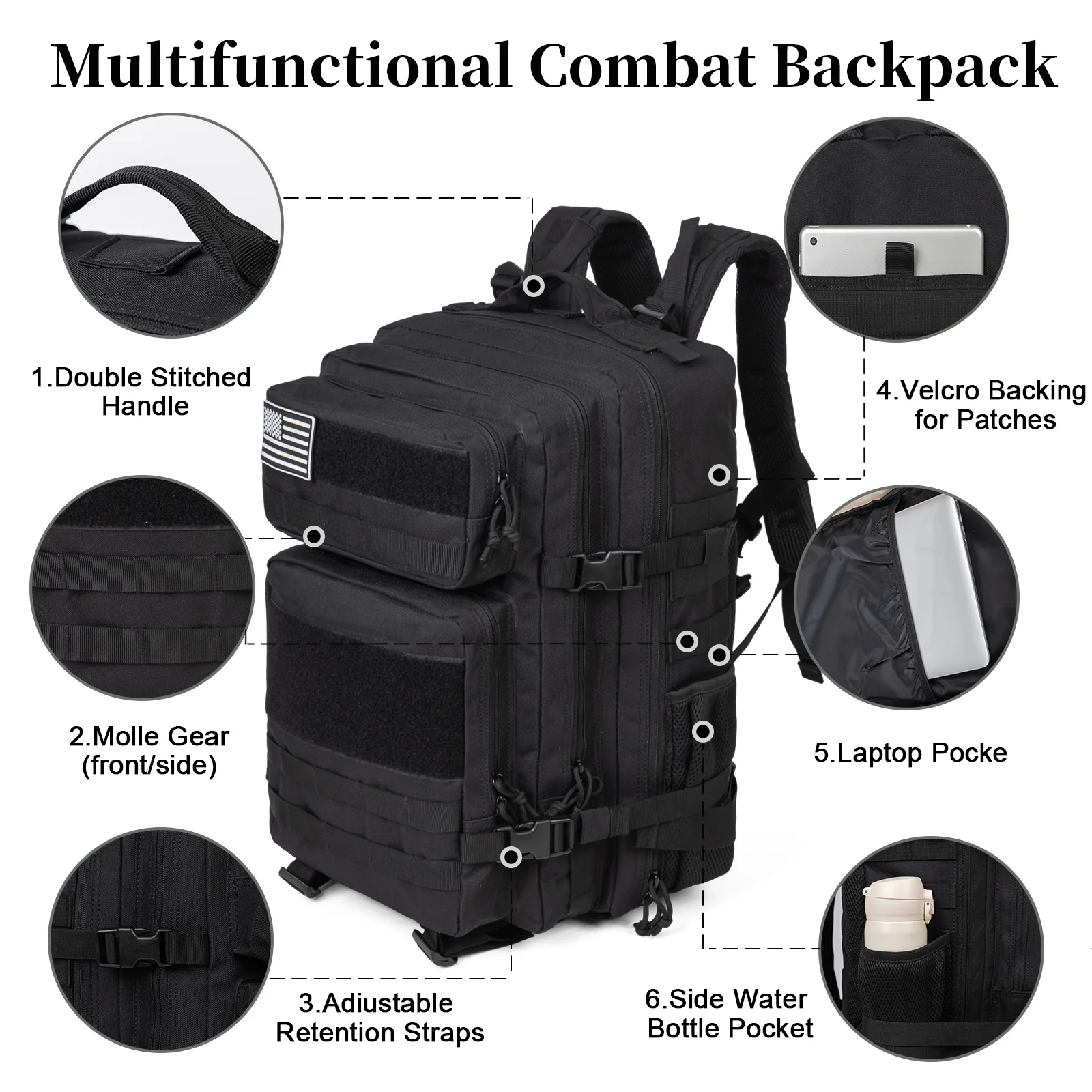 Mochila Tática Militar de 60L  - Sports Equipment Bag avaliação e preço