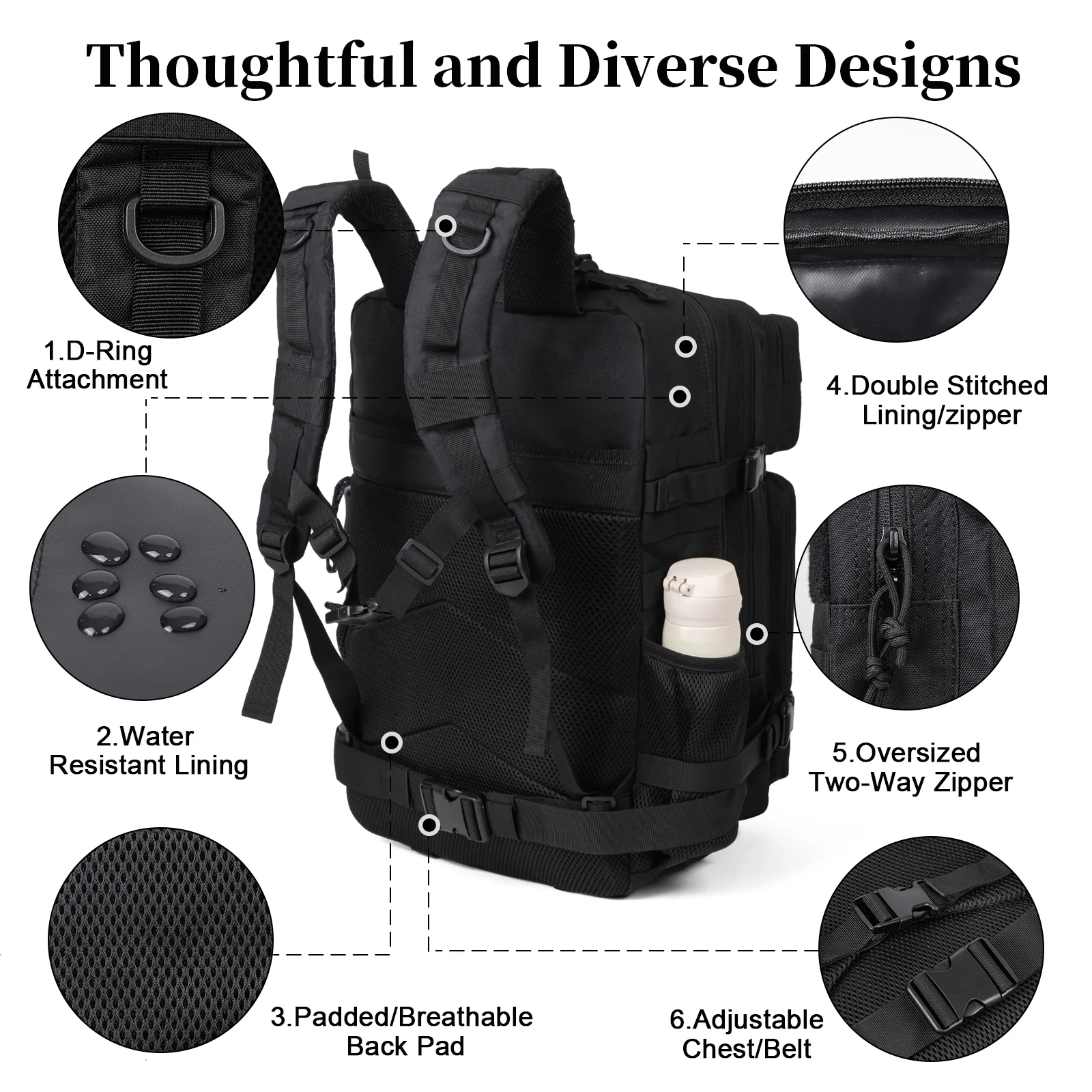 Mochila Tática Militar de 60L  - Sports Equipment Bag avaliação e preço