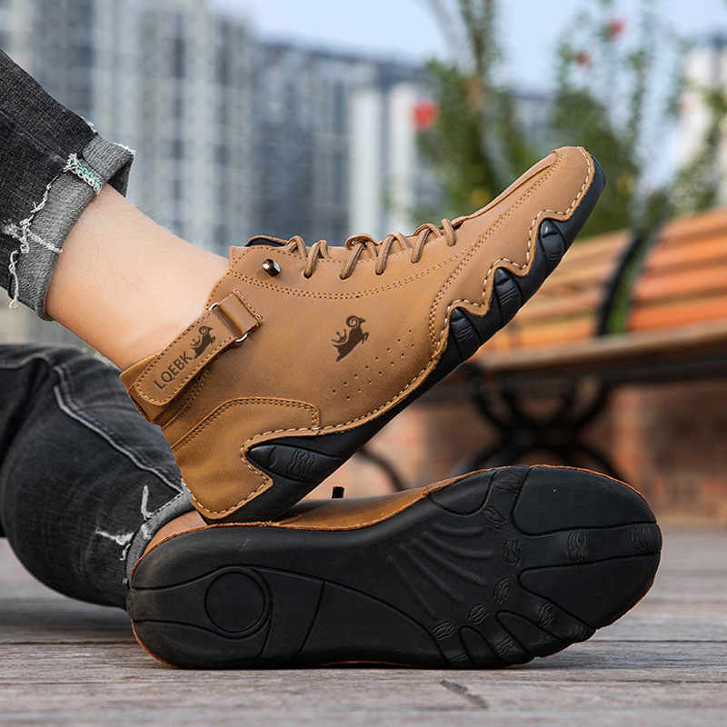 Sapatos de couro para homens t - Sports Equipment Brands avaliação e preço